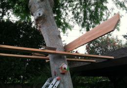 منزل شجرة DIY